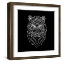 Tiger Head Mesh-Lisa Kroll-Framed Art Print