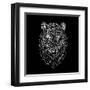 Tiger Head Mesh-Lisa Kroll-Framed Art Print