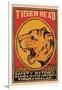 Tiger Head Safety Matches-null-Framed Art Print