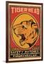 Tiger Head Safety Matches-null-Framed Art Print