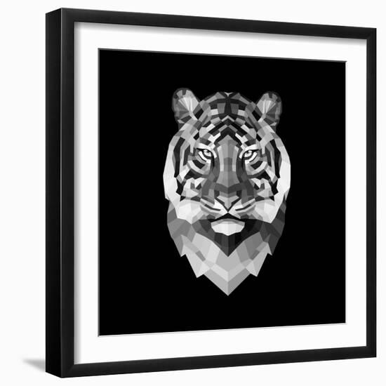 Tiger Head-Lisa Kroll-Framed Art Print
