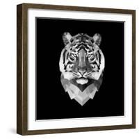 Tiger Head-Lisa Kroll-Framed Premium Giclee Print