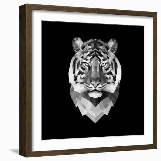 Tiger Head-Lisa Kroll-Framed Premium Giclee Print