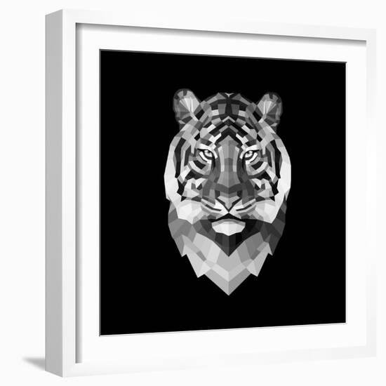 Tiger Head-Lisa Kroll-Framed Premium Giclee Print