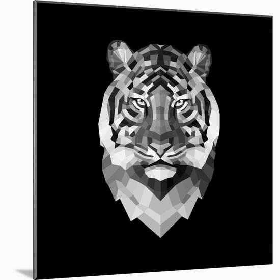 Tiger Head-Lisa Kroll-Mounted Premium Giclee Print