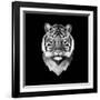 Tiger Head-Lisa Kroll-Framed Art Print