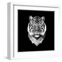 Tiger Head-Lisa Kroll-Framed Art Print