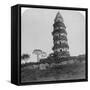 Tiger Hill Pagoda, the 'Leaning Tower, of Soo-Chow' (Suzho), China, 1900-Underwood & Underwood-Framed Stretched Canvas