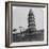 Tiger Hill Pagoda, the 'Leaning Tower, of Soo-Chow' (Suzho), China, 1900-Underwood & Underwood-Framed Photographic Print