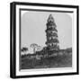 Tiger Hill Pagoda, the 'Leaning Tower, of Soo-Chow' (Suzho), China, 1900-Underwood & Underwood-Framed Photographic Print