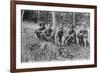 Tiger Hunters, Tonkin, Vietnam, 20th Century-null-Framed Giclee Print