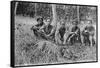 Tiger Hunters, Tonkin, Vietnam, 20th Century-null-Framed Stretched Canvas