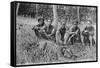 Tiger Hunters, Tonkin, Vietnam, 20th Century-null-Framed Stretched Canvas