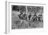 Tiger Hunters, Tonkin, Vietnam, 20th Century-null-Framed Giclee Print