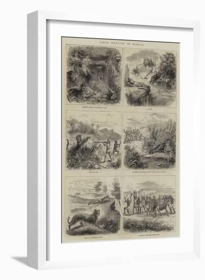 Tiger Hunting in Bengal-null-Framed Giclee Print