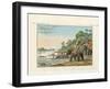 Tiger Hunting on an Indian River-null-Framed Giclee Print