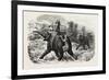 Tiger Hunting with Elephants in India-null-Framed Giclee Print