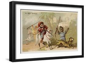 Tiger Hunting-null-Framed Giclee Print