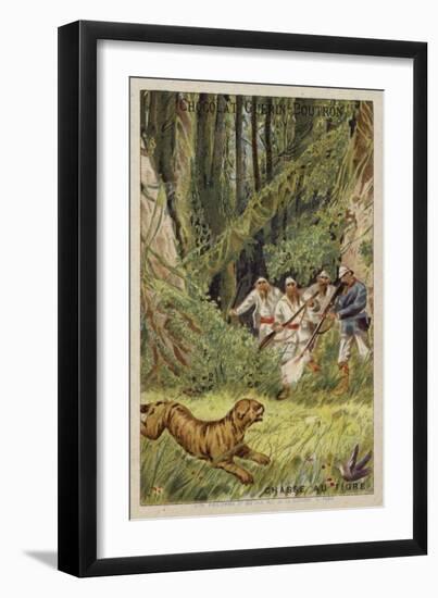 Tiger Hunting-null-Framed Giclee Print