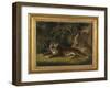 Tiger in a Jungle Landscape-Benjamin Zobel-Framed Giclee Print