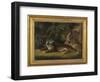 Tiger in a Jungle Landscape-Benjamin Zobel-Framed Giclee Print