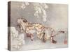 Tiger in a snowstorm. Edo Period, 1849-Katsushika Hokusai-Stretched Canvas