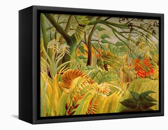 Tiger in a Tropical Storm (Surprised!) 1891-Henri Rousseau-Framed Stretched Canvas