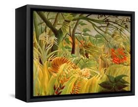 Tiger in a Tropical Storm (Surprised!) 1891-Henri Rousseau-Framed Stretched Canvas