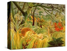 Tiger in a Tropical Storm (Surprised!) 1891-Henri Rousseau-Stretched Canvas