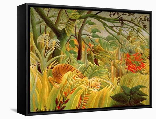 Tiger in a Tropical Storm (Surprised!) 1891-Henri Rousseau-Framed Stretched Canvas