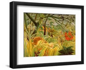 Tiger in a Tropical Storm (Surprised!) 1891-Henri Rousseau-Framed Premium Giclee Print