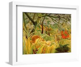 Tiger in a Tropical Storm (Surprised!) 1891-Henri Rousseau-Framed Premium Giclee Print