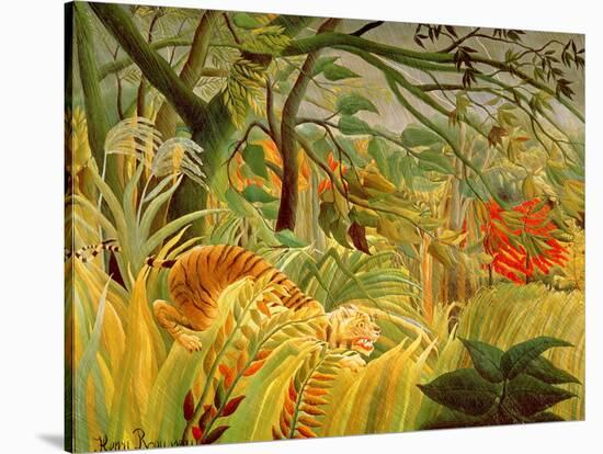 Tiger in a Tropical Storm (Surprised!) 1891-Henri Rousseau-Stretched Canvas