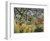 Tiger in a Tropical Storm (Surprised!)-Henri Rousseau-Framed Art Print