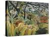 Tiger in a Tropical Storm (Surprised!)-Henri Rousseau-Stretched Canvas