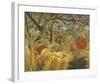 Tiger In A Tropical Storm-Henri Rousseau-Framed Premium Giclee Print