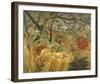 Tiger In A Tropical Storm-Henri Rousseau-Framed Giclee Print