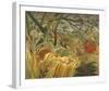 Tiger In A Tropical Storm-Henri Rousseau-Framed Giclee Print