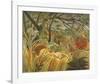 Tiger In A Tropical Storm-Henri Rousseau-Framed Giclee Print