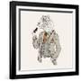 Tiger in Suit-null-Framed Art Print