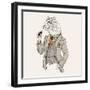 Tiger in Suit-null-Framed Art Print