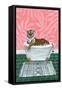 Tiger in Tub-Yvette St. Amant-Framed Stretched Canvas