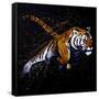 Tiger Jumping-null-Framed Stretched Canvas