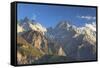 Tiger Leaping Gorge and Jade Dragon Snow Mountain (Yulong Xueshan), Yunnan, China-Ian Trower-Framed Stretched Canvas