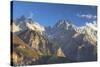 Tiger Leaping Gorge and Jade Dragon Snow Mountain (Yulong Xueshan), Yunnan, China-Ian Trower-Stretched Canvas