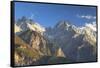 Tiger Leaping Gorge and Jade Dragon Snow Mountain (Yulong Xueshan), Yunnan, China-Ian Trower-Framed Stretched Canvas