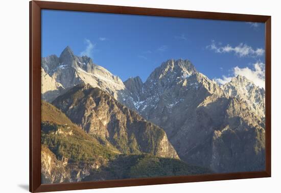 Tiger Leaping Gorge and Jade Dragon Snow Mountain (Yulong Xueshan), Yunnan, China-Ian Trower-Framed Photographic Print