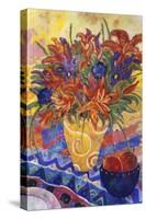 Tiger Lilies and Irises-Lorraine Platt-Stretched Canvas