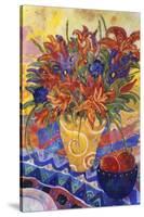 Tiger Lilies and Irises-Lorraine Platt-Stretched Canvas