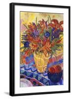 Tiger Lilies and Irises-Lorraine Platt-Framed Giclee Print